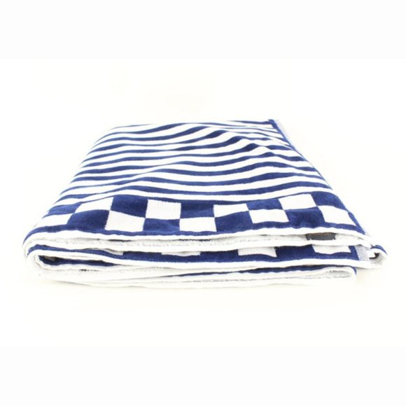 Louis Vuitton Navy Stripe LV Graphical Beach Towel 82LZ525S - Picture 10 of 12